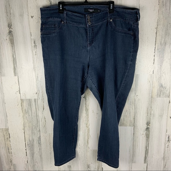 TORRID Blue Denim Jegging Jeans Size 22 - Picture 2 of 7